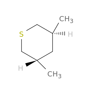 2H-Thiopyran, tetrahydro-3,5-dimethyl-, trans-