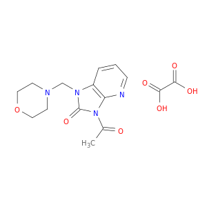 1-MORPHOLINOMETHYL-3-ACETYL-2-OXOIMIDAZO[4,5-B]PYRIDINE OXALATE