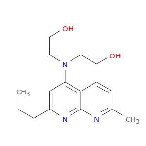 2-[2-hydroxyethyl-(7-methyl-2-propyl-1,8-naphthyridin-4-yl)amino]ethanol