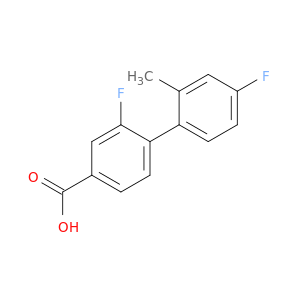 3-fluoro-4-(4-fluoro-2-methylphenyl)benzoic acid