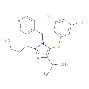 3-{5-[(3,5-dichlorophenyl)sulfanyl]-4-(1-methylethyl)-1-(pyridin-4-ylmethyl)-1h-imidazol-2-yl}propan-1-ol
