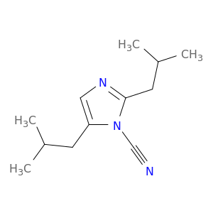 1H-Imidazole-1-carbonitrile, 2,5-bis(2-methylpropyl)-