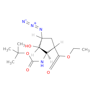 ETHYL (1R*,2R*,3R*,4R*)-4-AZIDO-2-(BOC-AMINO)-3-HYDROXYCYCLOPENTANE-CARBOXYLATE