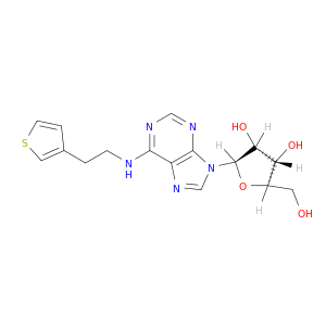 (2R,3S,4R,5R)-2-(Hydroxymethyl)-5-(6-((2-(thiophen-3-yl)ethyl)amino)-9H-purin-9-yl)tetrahydrofuran-3,4-diol