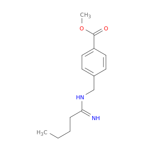 Benzoic acid, 4-[[(1-iminopentyl)amino]methyl]-, methyl ester