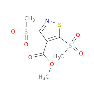 4-Isothiazolecarboxylic acid, 3,5-bis(methylsulfonyl)-, methyl ester