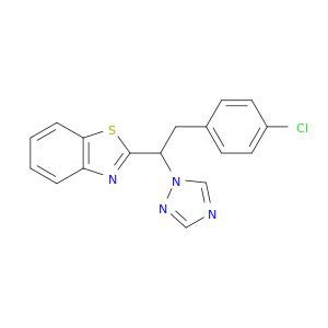 Benzothiazole, 2-[2-(4-chlorophenyl)-1-(1H-1,2,4-triazol-1-yl)ethyl]-