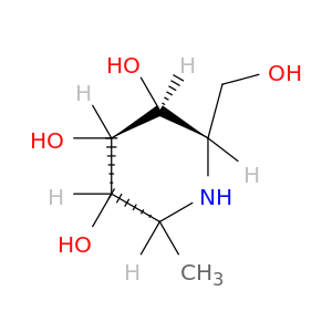 3,4,5-Piperidinetriol, 2-(hydroxymethyl)-6-methyl-, (2S,3S,4R,5S,6R)-
