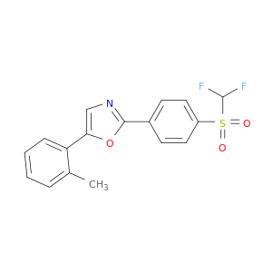 Oxazole, 2-[4-[(difluoromethyl)sulfonyl]phenyl]-5-(methylphenyl)-
