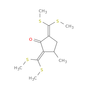 Cyclopentanone, 2,5-bis[bis(methylthio)methylene]-3-methyl-