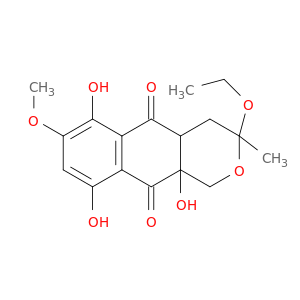 1H-Naphtho[2,3-c]pyran-5,10-dione,3-ethoxy-3,4,4a,10a-tetrahydro-6,9,10a-trihydroxy-7-methoxy-3-methyl-