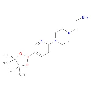 2-{4-[5-(Tetramethyl-1,3,2-dioxaborolan-2-yl)pyridin-2-yl]piperazin-1-yl}ethan-1-amine