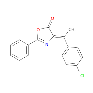 5(4H)-Oxazolone, 4-[1-(4-chlorophenyl)ethylidene]-2-phenyl-, (Z)-