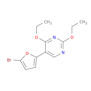 Pyrimidine, 5-(5-bromo-2-furanyl)-2,4-diethoxy-