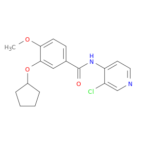 Benzamide, N-(3-chloro-4-pyridinyl)-3-(cyclopentyloxy)-4-methoxy-