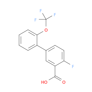 2-Fluoro-5-[2-(trifluoromethoxy)phenyl]benzoic acid