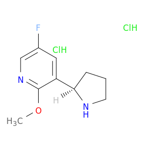 (R)-5-fluoro-2-methoxy-3-(pyrrolidin-2-yl)pyridine 2hcl