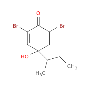 2,5-Cyclohexadien-1-one, 2,6-dibromo-4-hydroxy-4-(1-methylpropyl)-