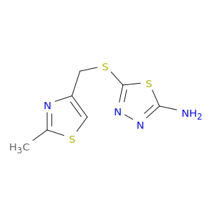 5-(((2-Methylthiazol-4-yl)methyl)thio)-1,3,4-thiadiazol-2-amine