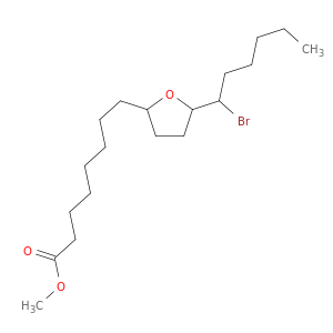 2-Furanoctanoic acid, 5-(1-bromohexyl)tetrahydro-, methyl ester
