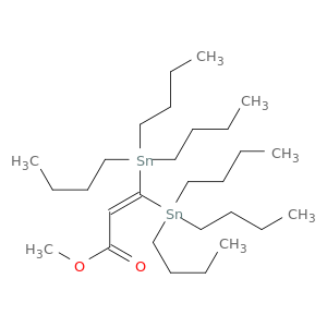 2-Propenoic acid, 3,3-bis(tributylstannyl)-, methyl ester