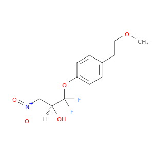2-Propanol, 1,1-difluoro-1-[4-(2-methoxyethyl)phenoxy]-3-nitro-, (S)-