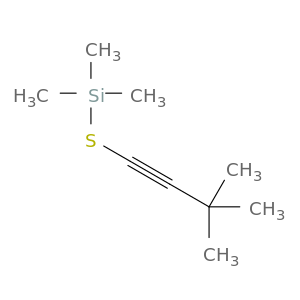 Silane, [(3,3-dimethyl-1-butynyl)thio]trimethyl-
