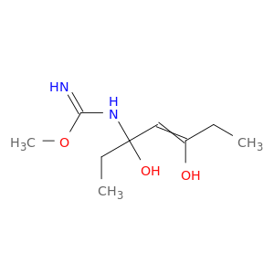 Carbamimidic acid, (1-ethyl-1,3-dihydroxy-2-pentenyl)-, methyl ester