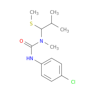 Urea, N'-(4-chlorophenyl)-N-methyl-N-[2-methyl-1-(methylthio)propyl]-