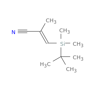 2-Propenenitrile, 3-[(1,1-dimethylethyl)dimethylsilyl]-2-methyl-, (E)-