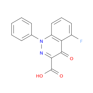 3-Cinnolinecarboxylic acid, 5-fluoro-1,4-dihydro-4-oxo-1-phenyl-