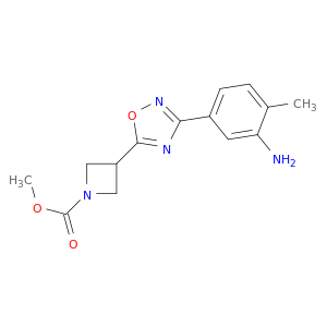 Methyl 3-(3-(3-Amino-4-Methylphenyl)-1,2,4-Oxadiazol-5-Yl)Azetidine-1-Carboxylate