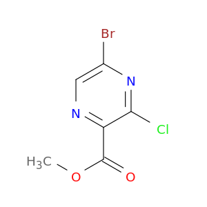 Pyrazinecarboxylic acid, 5-bromo-3-chloro-, methyl ester