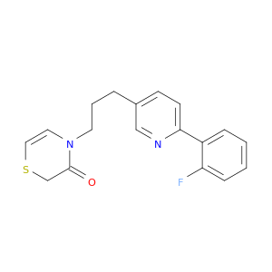 2H-1,4-Thiazin-3(4H)-one, 4-[3-[6-(2-fluorophenyl)-3-pyridinyl]propyl]-