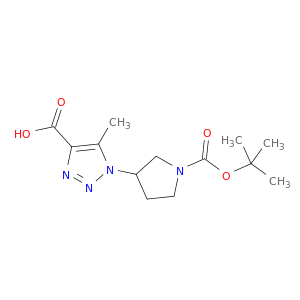 1-{1-[(tert-butoxy)carbonyl]pyrrolidin-3-yl}-5-methyl-1h-1,2,3-triazole-4-carboxylic acid
