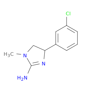 1H-Imidazol-2-amine, 4-(3-chlorophenyl)-4,5-dihydro-1-methyl-