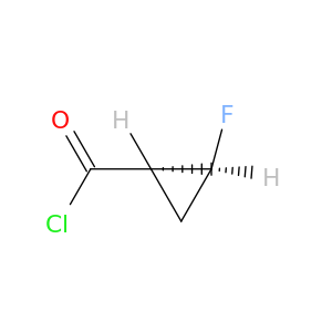 Cyclopropanecarbonylchloride, 2-fluoro-, (1S-trans)- (9CI)