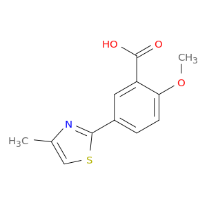 2-methoxy-5-(4-methyl-1,3-thiazol-2-yl)benzoic acid