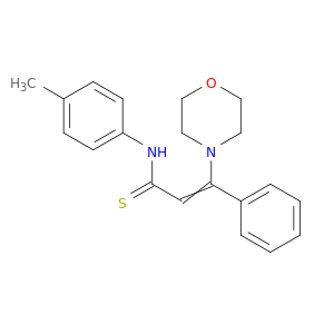 2-Propenethioamide, N-(4-methylphenyl)-3-(4-morpholinyl)-3-phenyl-