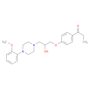 1-(4-{2-hydroxy-3-[4-(2-methoxyphenyl)piperazin-1-yl]propoxy}phenyl)propan-1-one