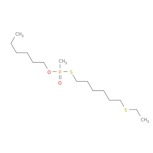 Phosphonothioic acid, methyl-, S-[6-(ethylthio)hexyl] O-hexyl ester