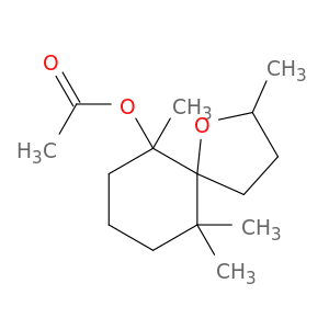 2,6,10,10-tetramethyl-1-oxaspiro[4.5]dec-6-yl acetate