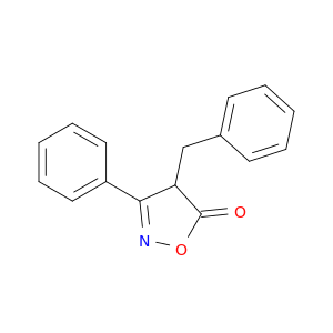 5(4H)-Isoxazolone, 3-phenyl-4-(phenylmethyl)-