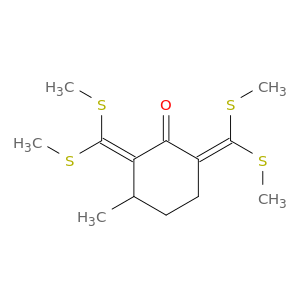 Cyclohexanone, 2,6-bis[bis(methylthio)methylene]-3-methyl-