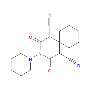 3-Azaspiro[5.5]undecane-1,5-dicarbonitrile, 2,4-dioxo-3-(1-piperidinyl)-