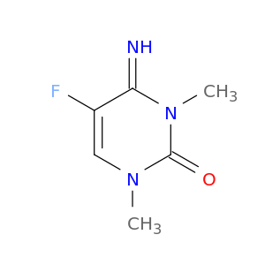 2(1H)-Pyrimidinone, 5-fluoro-3,4-dihydro-4-imino-1,3-dimethyl-