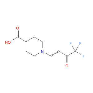 1-(4,4,4-Trifluoro-3-oxobut-1-en-1-yl)piperidine-4-carboxylic Acid