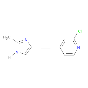Pyridine, 2-chloro-4-[(2-methyl-1H-imidazol-4-yl)ethynyl]-