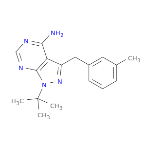 4-氨基-1-叔丁基-3-(3-甲基苄基)吡唑并[3,4-D]嘧啶