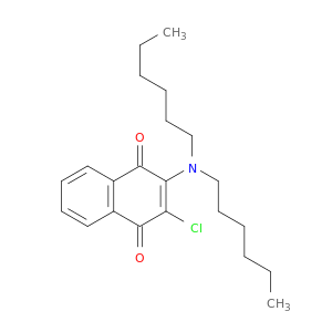 1,4-Naphthalenedione,2-chloro-3-(dihexylamino)-